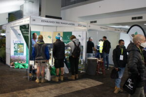 Indoor displays out of the winter weather were popular at the Landscape Show