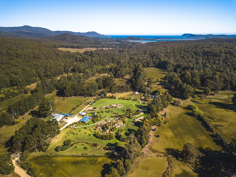 Aerial view of the property showing the location of the Inala Jurassic Garden Inala (Image: Inala-B Moriarty)