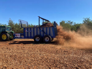 Orchard recycling replaces the traditional practice of burning