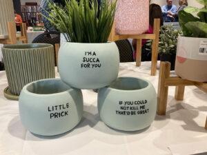 A range of funky pots (Image: Karen Smith)