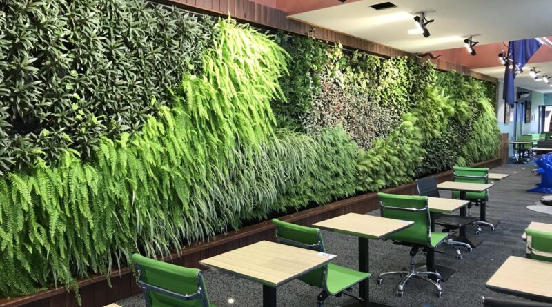 Green wall constructed by Evergreen Infrastructure (Image: Michael Casey)