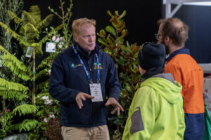 Exhibitors were on hand to offer advice about their products (Image: The Victorian Master Landscapers)