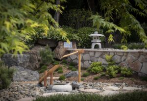 The Courtyard Garden and shishi-odoshi fountain