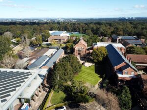 The extensive grounds of Pymble Ladies College