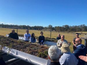 ‘Purple Roof’ plant and infrastructure trials with Western Sydney University (Image: Michael Casey)