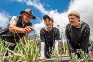 Running a threatened species tour of the Cranbourne Gardens research garden (Image: RBGV)