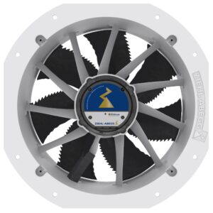 The new Owlet greenhouse fan features an optimised blade with an additional rippled leading edge