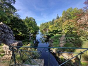 The east to west flowing river that feeds the ponds and lakes of the park