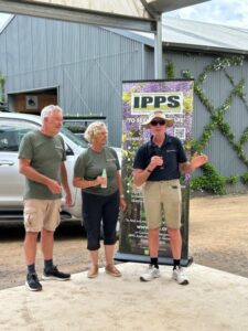 Gary and Jane Barfoot with IPPS member David Hancock (Image: Dermot Molloy)