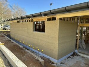 The Lithgow Women’s Shed hempcrete project in Lithgow NSW (images supplied by Dr Peter Irga)