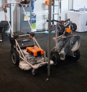 Pellenc's battery powered mowers are built to pro standards (images supplied by John Fitzsimmons)