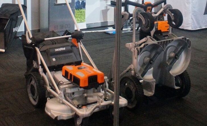 Pellenc's battery powered mowers are built to pro standards (images supplied by John Fitzsimmons)