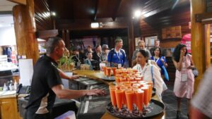 A nice refreshing pre-dinner drink at Skybury Farms (image supplied by Karen Smith)