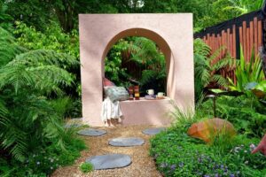 ‘States of Green’, designed by Emily Rubia and Zoe-Beth Rush from the London College of Garden Design (Image: Ludovic Vilbert, Inwardout Studio)