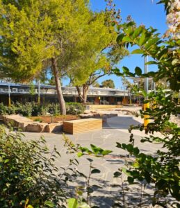 Existing trees were retained and incorporated into the design (Image: Botanical Traditions Pty Ltd)