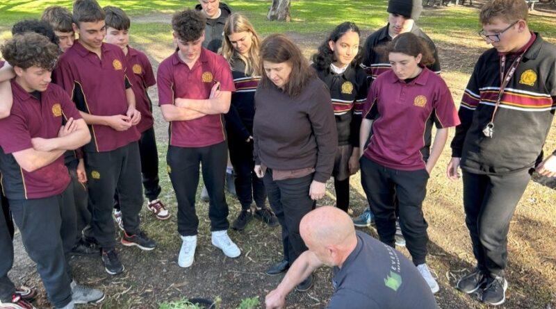 Creating more greenspaces in schools allows students to participate in the installation and upkeep along with having greenspaces to enjoy (Image: Evergreen Infrastructure)