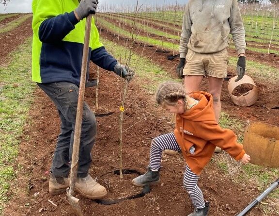 With young children, the team focuses on the future – how their work can shape communities and foster connections to nature