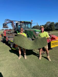 Freshly harvested Zoysia Australis turf slab (Image: Turfco Australia)