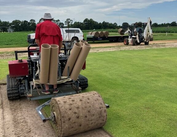 KWMI Turf Maxi Roll Installer (Image: Department of Crop & Soil Sciences, University of Georgia)