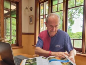 The author practising what he preaches (Image: Martha Regnault)