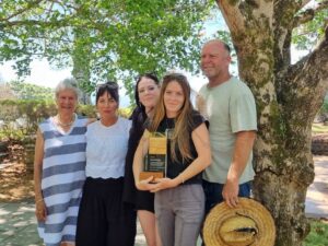 Pearl and her supportive family (Image: Patrick Regnault)