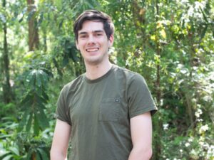Joel Johnson at the University of Queensland’s (UQ) Longpocket campus (Image: Natalie MacGregor, UQ)