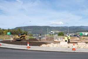 Good quality turf underlay soil being spread and levelled prior to the turf installation (Image source: Turfco Australia)