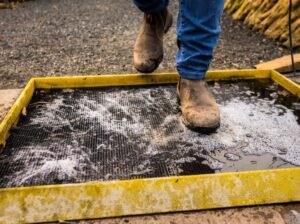 A footbath at the entrance to a propagation area can make a small but powerful difference to your biosecurity efforts if plants are located at ground level (Image: Greenlife Industry Australia
