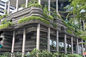 Singapore's Parkroyal Collection Pickering demonstrates the many ways in which greenery can be designed and implemented into the built form (Image: Michael Casey, Evergreen Infrastructure)