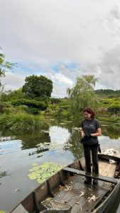 Charlotte O’Leary maintaining the iconic water lily pond at Monet’s garden (Image: Charlotte O'Leary)