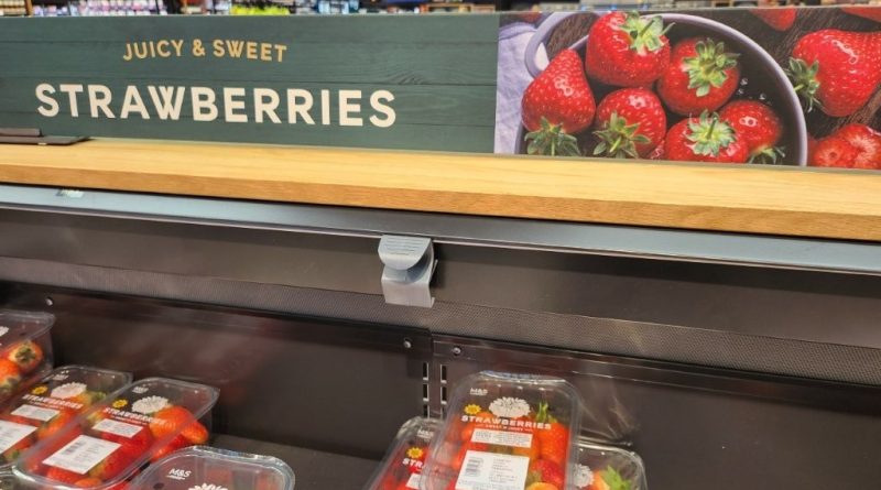 Anticipation signage at Marks and Spencer’s Selby store in North Yorkshire, England (Image: Supplied by the authors)