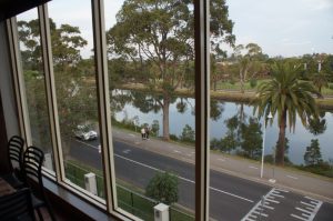 View to the Maribyrnong River from Poyntons’ café (Image: John Fitzsimmons)